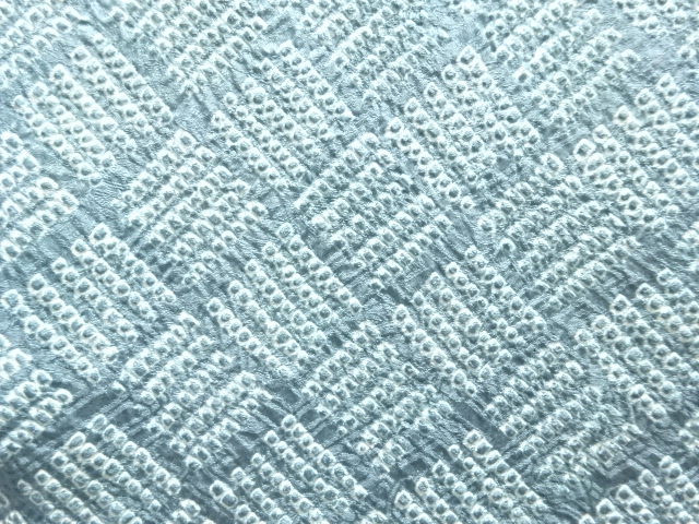 アンティーク 本総絞り 抽象模様道中着